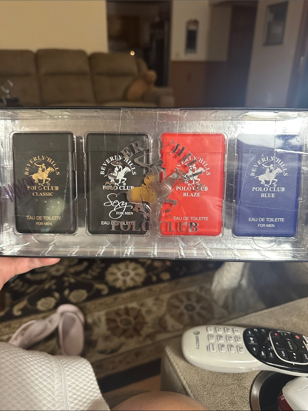 Beverly Hills Polo Club Travel Mini Cologne Set - Black, Red, Blue
